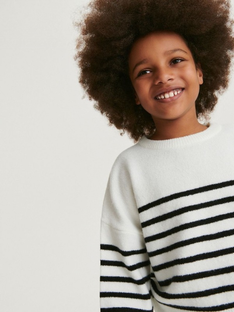 Reserved Stripe Pullover Mädchen Mehrfarbig | QYK-265470