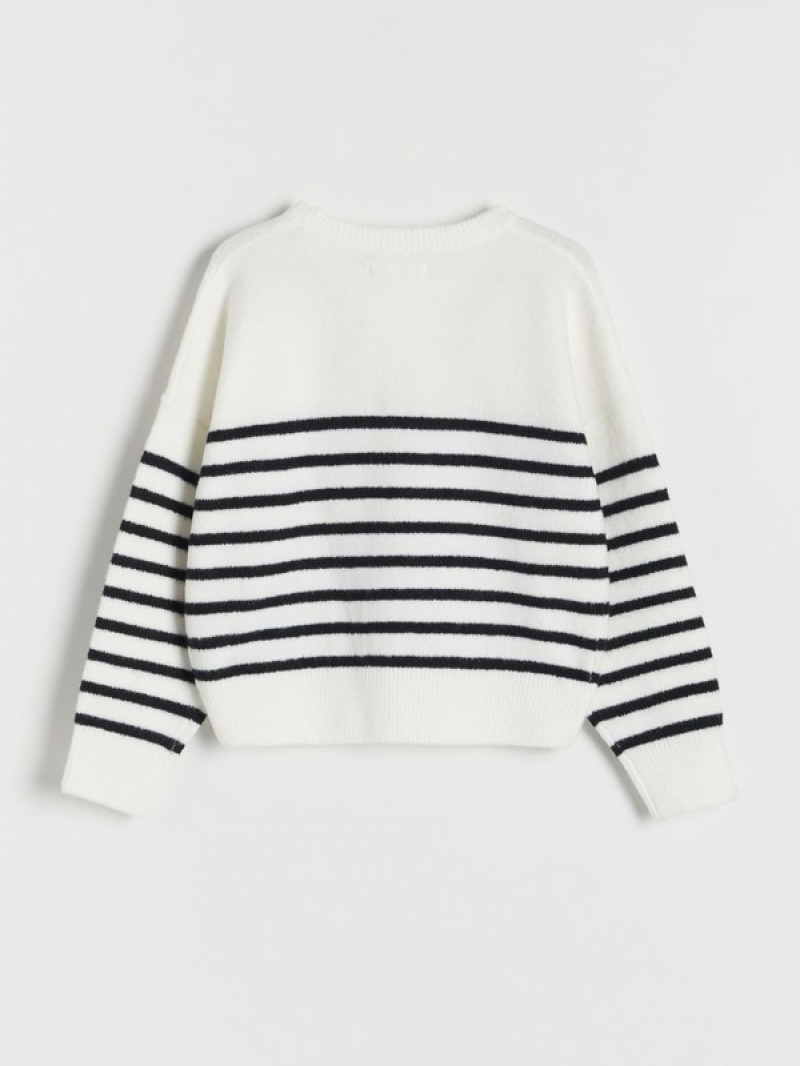 Reserved Stripe Pullover Mädchen Mehrfarbig | UEA-176052