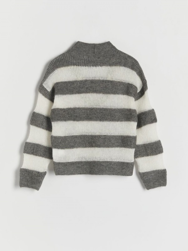 Reserved Stripe Pullover Mädchen Mehrfarbig | LZG-691253