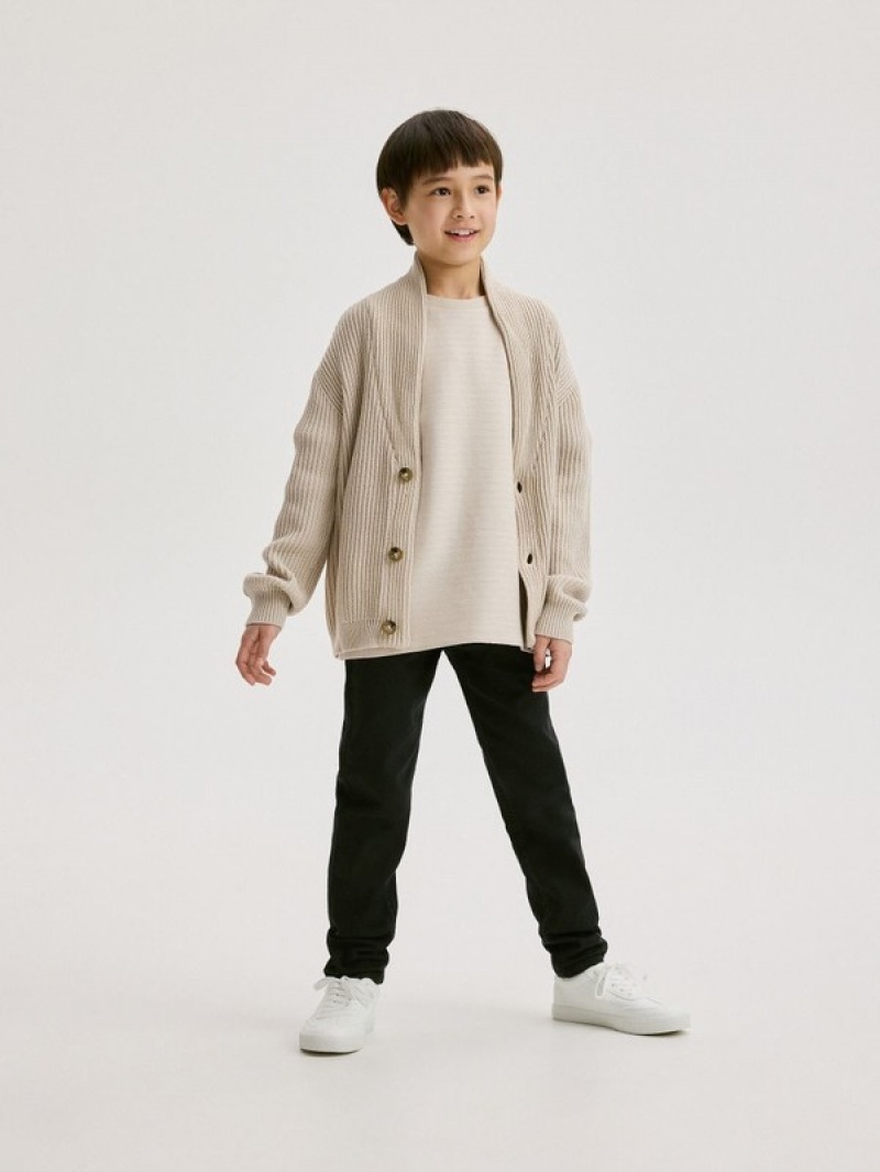 Reserved Structural Cardigan Pullover Jungen Beige | RJH-245036