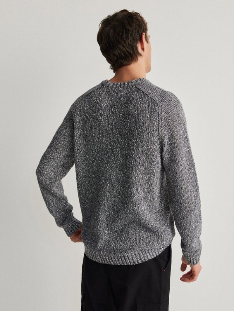 Reserved Sweaterraglan Sleeves Pullover Herren Navy | TWR-357291