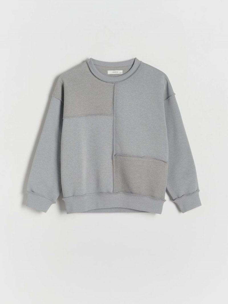 Reserved Sweatstitching Pullover Jungen Hellgrau | LOI-738029