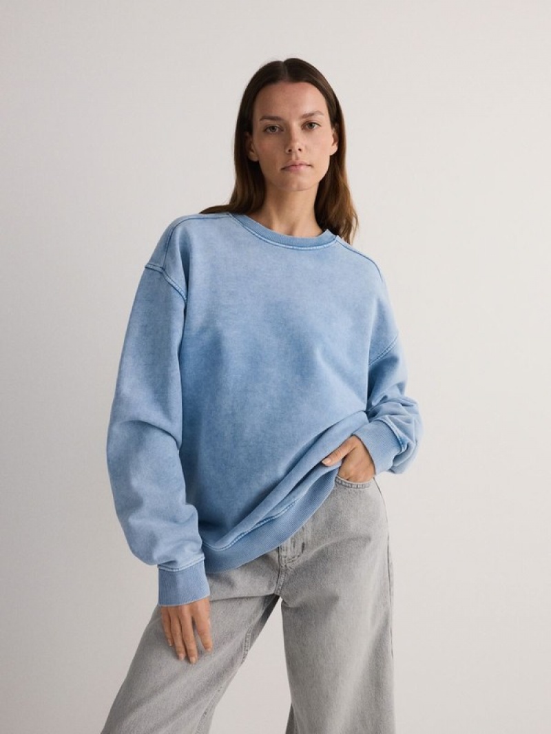 Reserved Sweatwash Effect Sweatshirts Damen Dunkelgrau | XOL-185763