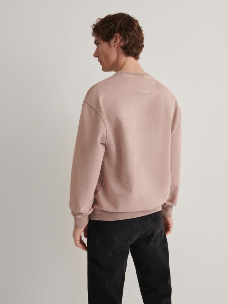 Reserved Sweatwash Effect Sweatshirts Herren Lila | CDG-214780