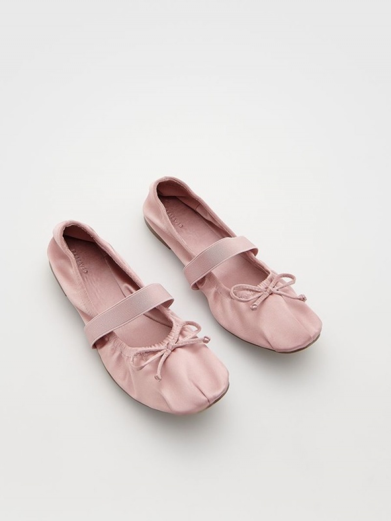 Reserved T-bar Ballerinas Halbschuhe Damen Rosa | OLJ-149782