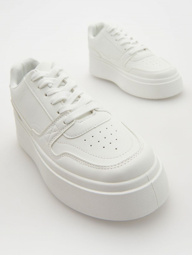 Reserved Thick Sole Sneakers Damen Weiß | AEI-705423