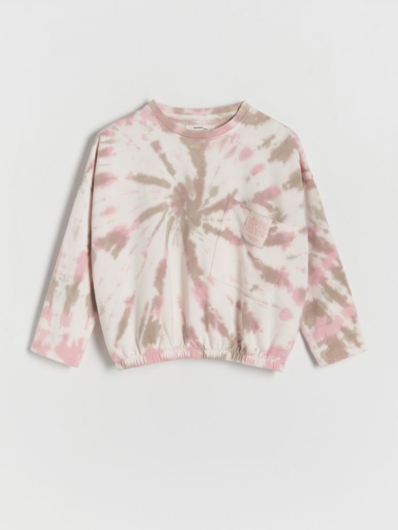 Reserved Tie Dye Effect Sweatshirts Mädchen Mehrfarbig | ZGH-497815