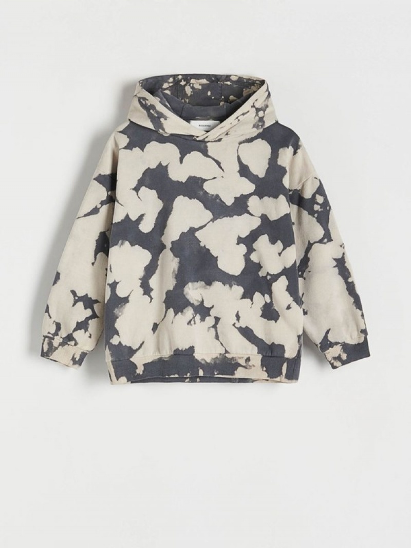 Reserved Tie-dye Pullover Jungen Dunkelgrau | DFT-548210