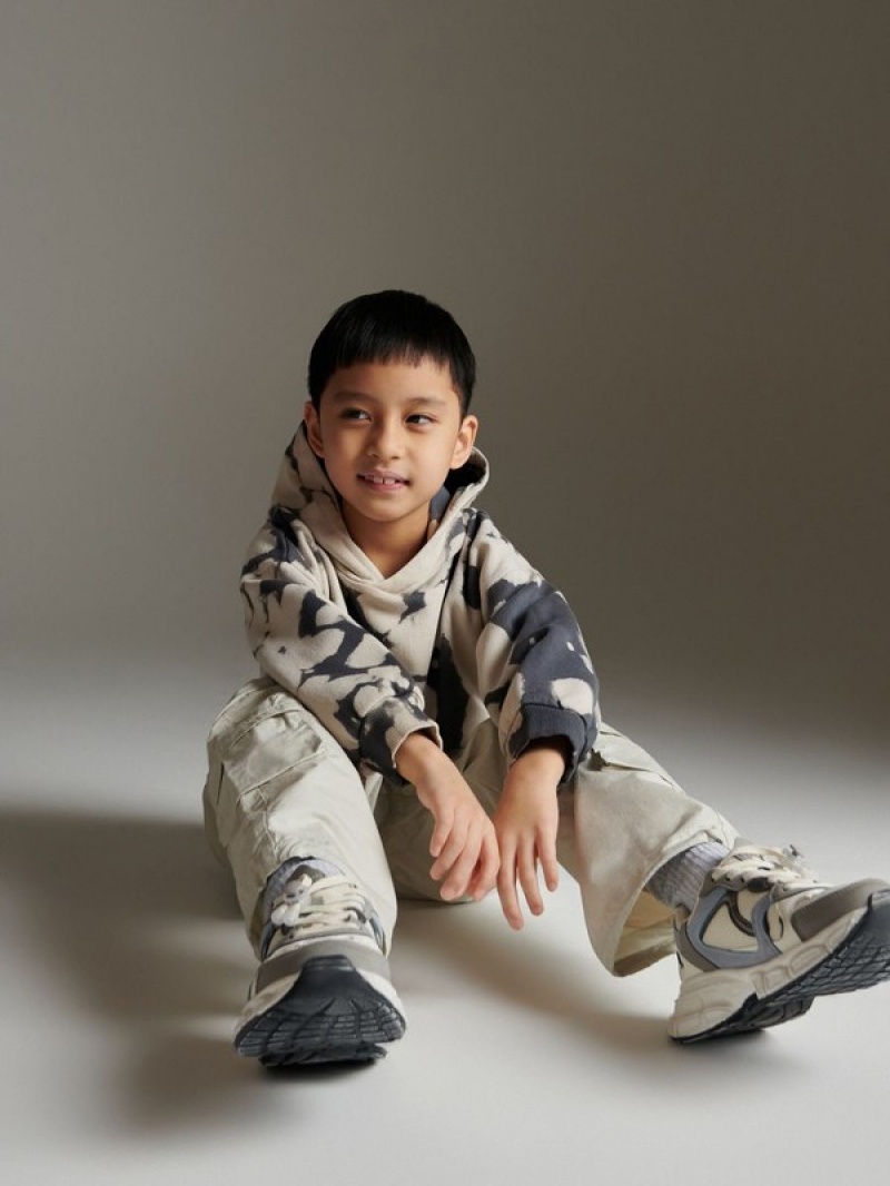 Reserved Tie-dye Pullover Jungen Dunkelgrau | DFT-548210