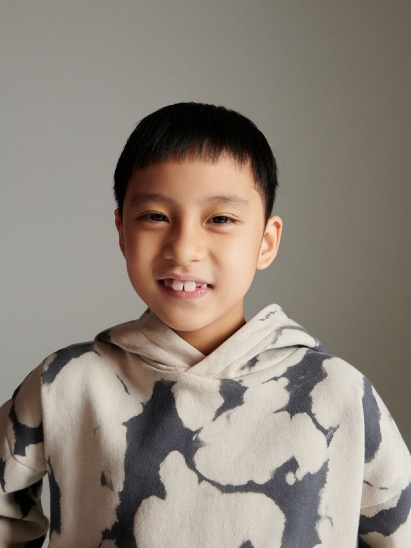 Reserved Tie-dye Pullover Jungen Dunkelgrau | DFT-548210