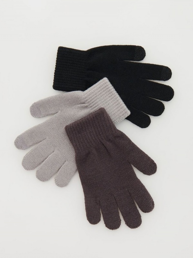 Reserved Touchscreen 3 Pack Handschuhe Mädchen Rosa | QYH-673285