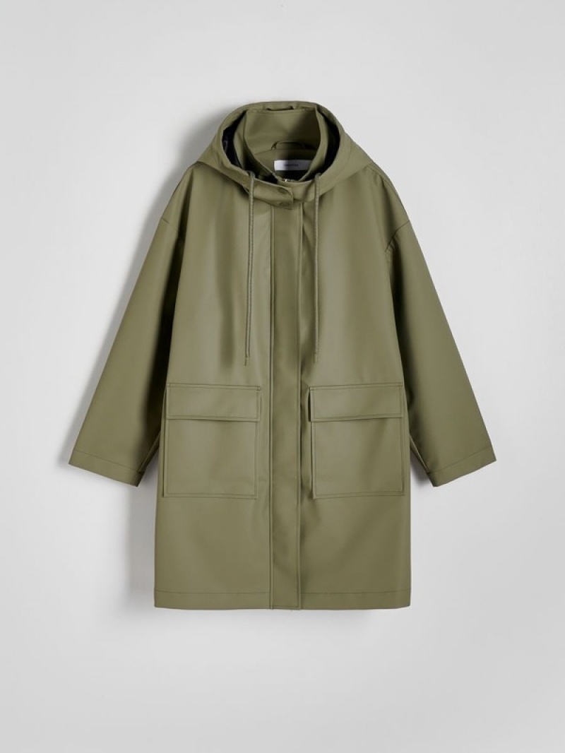 Reserved Wasserdichte Parka Jacken Damen Grün | HRO-760325