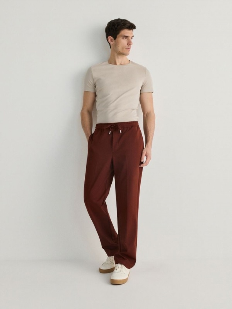 Reserved Weite Leg Hosen Herren Braun | OXD-726593