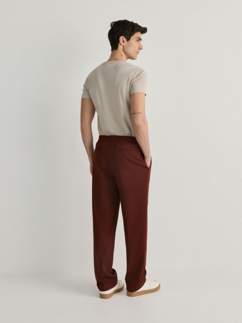 Reserved Weite Leg Hosen Herren Braun | OXD-726593