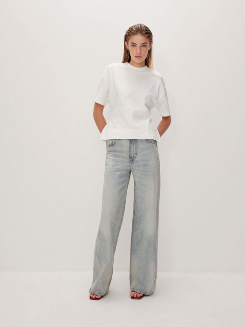 Reserved Weite Leg Jeans Damen Blau | HMI-689374