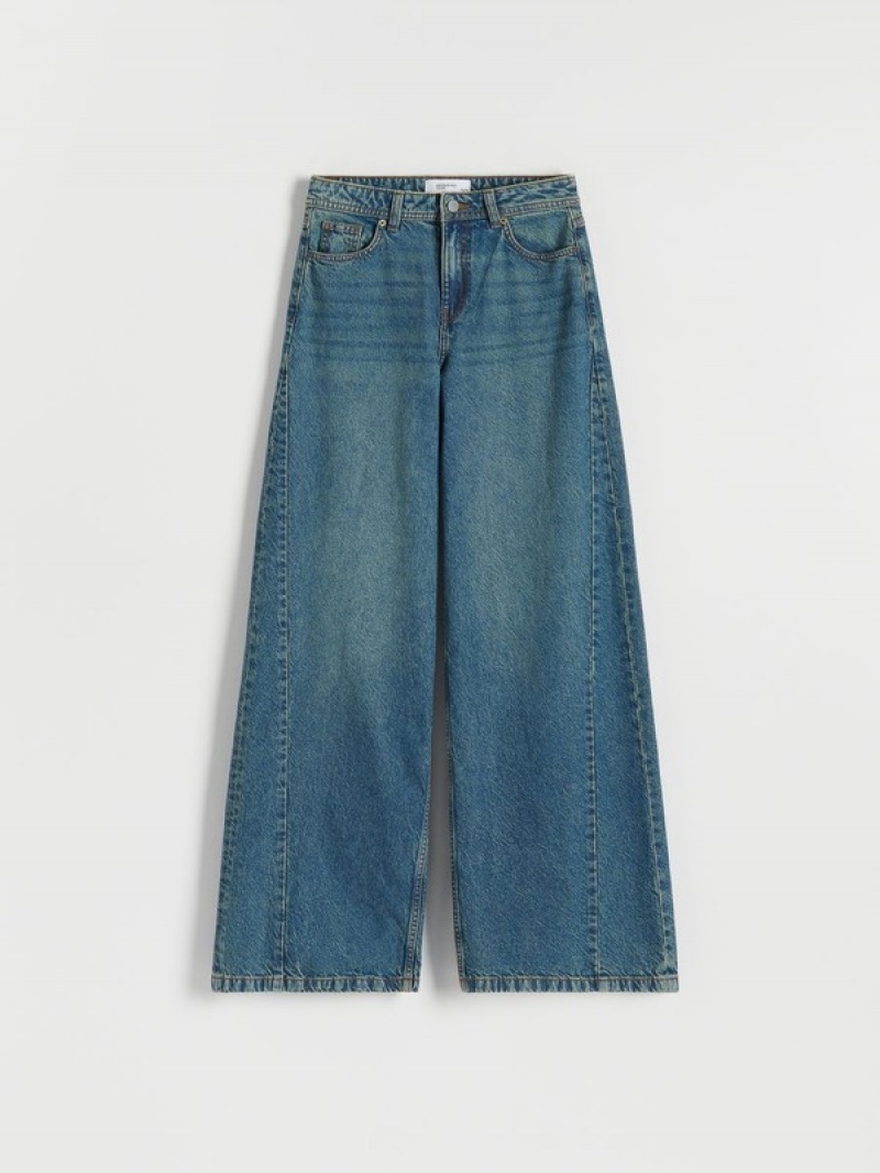 Reserved Weite Leg Jeans Damen Türkis | WPG-298307